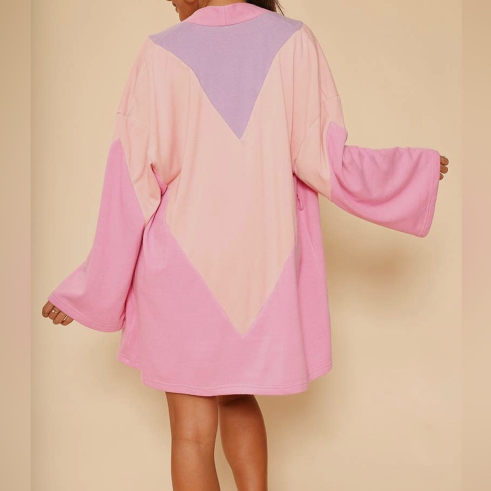 Women’s Robe Pink Bathrobe Terry Cloth Robe Brand New Light Weight Terry Cloth
